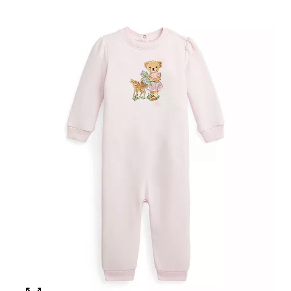 Polo baby girl onesie fleece